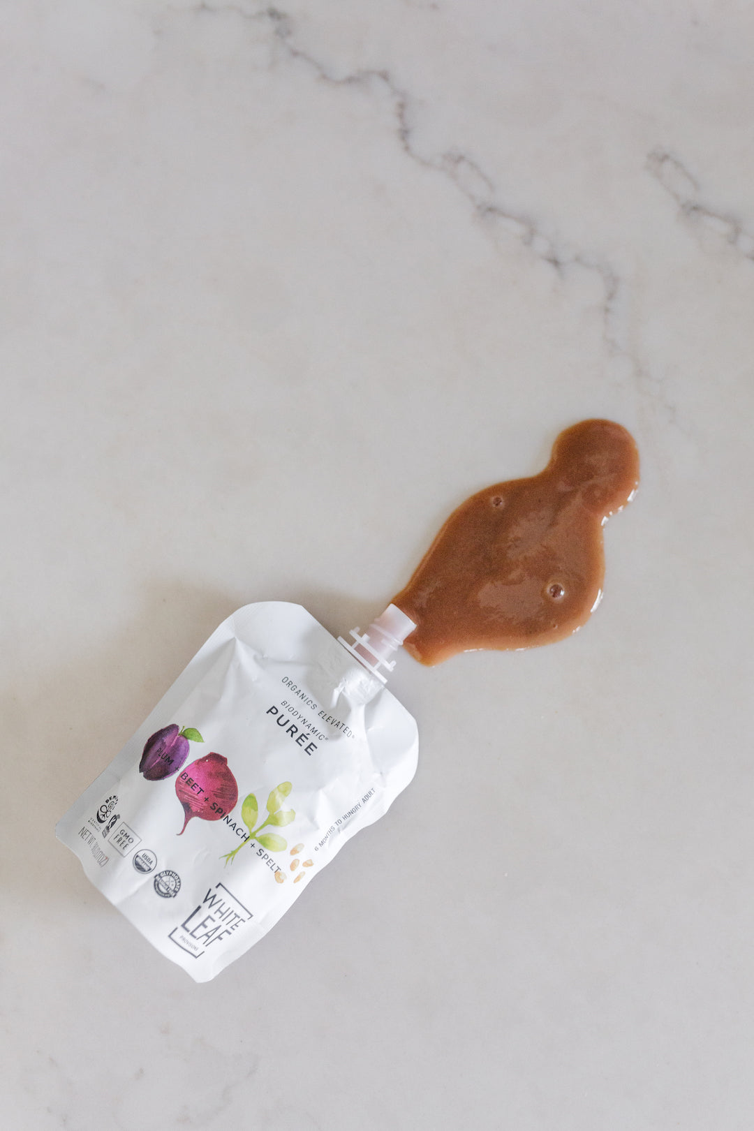 Organic Regeneratively Farmed Plum + Beet + Spinach + Spelt Puree | White Leaf Provisions