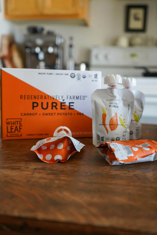 regeneratively farmed puree pouches for pantry