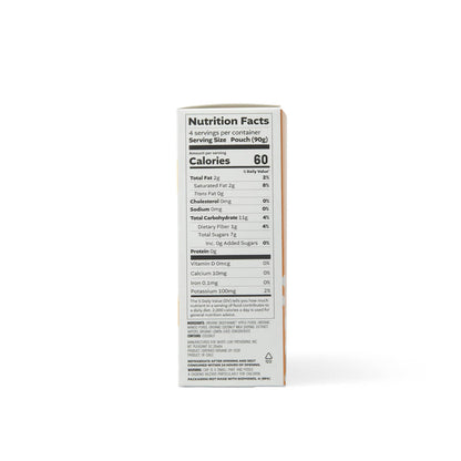 Nutrition info for Mango + Coconut Applesauce Pouch