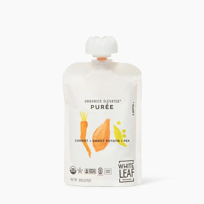 Organic Regeneratively Farmed® Carrot + Pea + Sweet Potato  Baby Food Puree