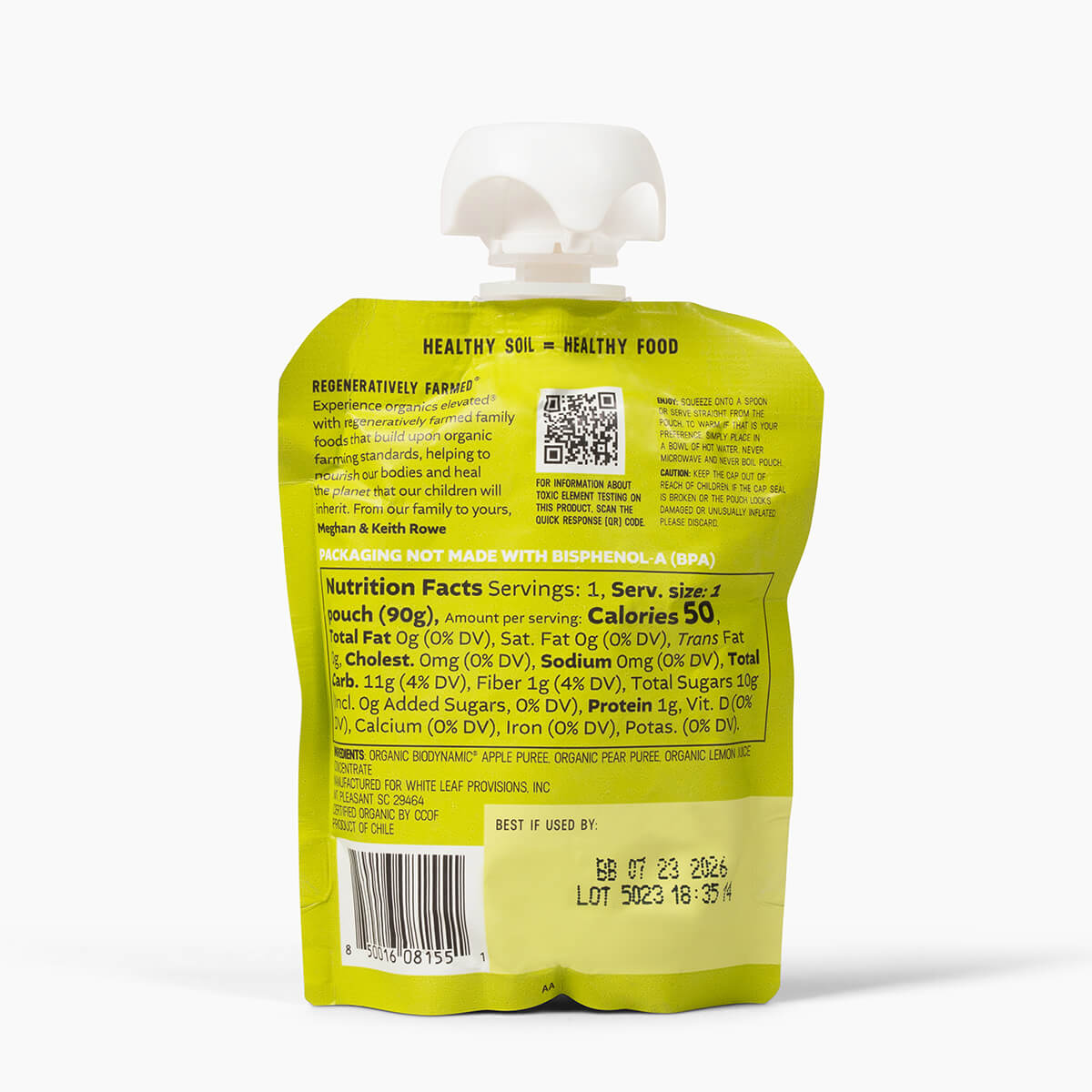 Pear Applesauce Nutrition Information