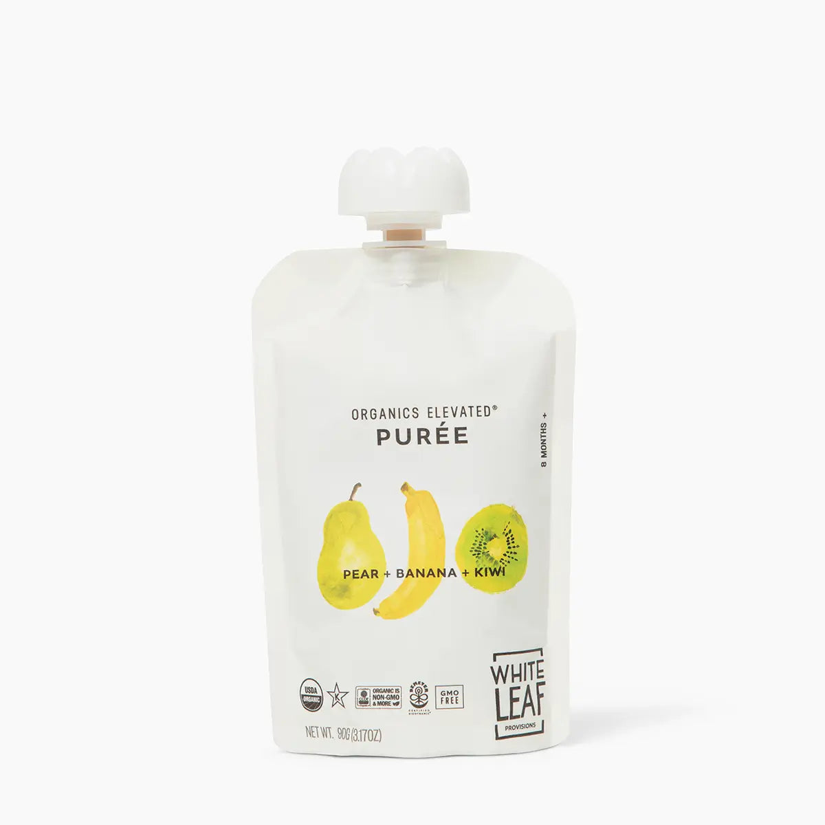 Organic Regeneratively Farmed® Pear + Banana + Kiwi Puree | White Leaf Provisions